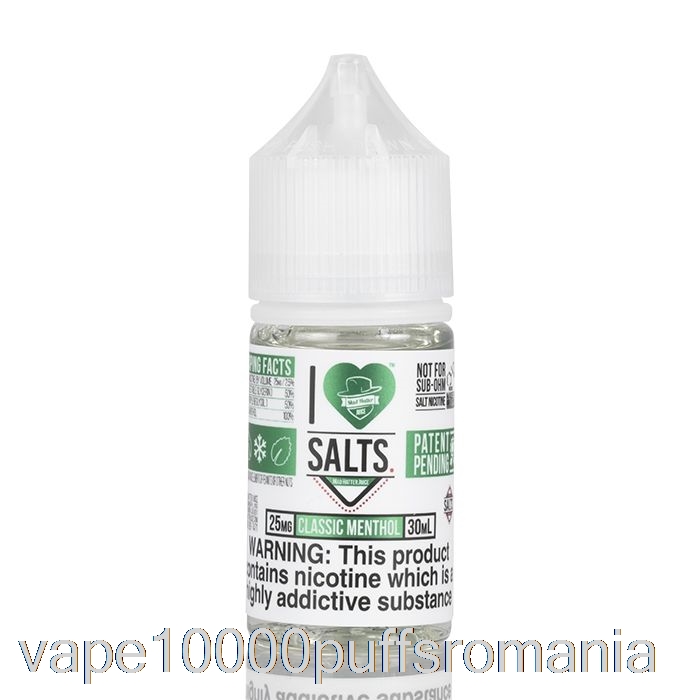 Vape Romania Clasic Mentol - Iubesc Sarurile - 30ml 50mg